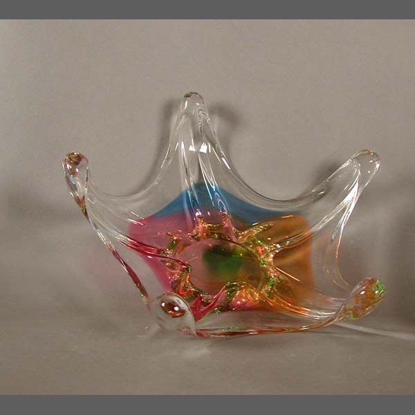 Multicolored Murano Glass Bowl