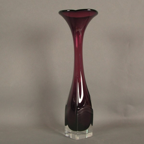 Glass vase. Murano Italy....