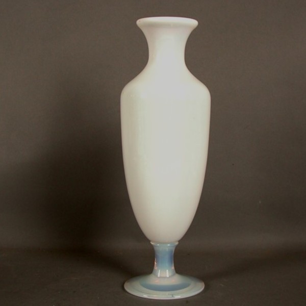Glass vase. Opal glass....