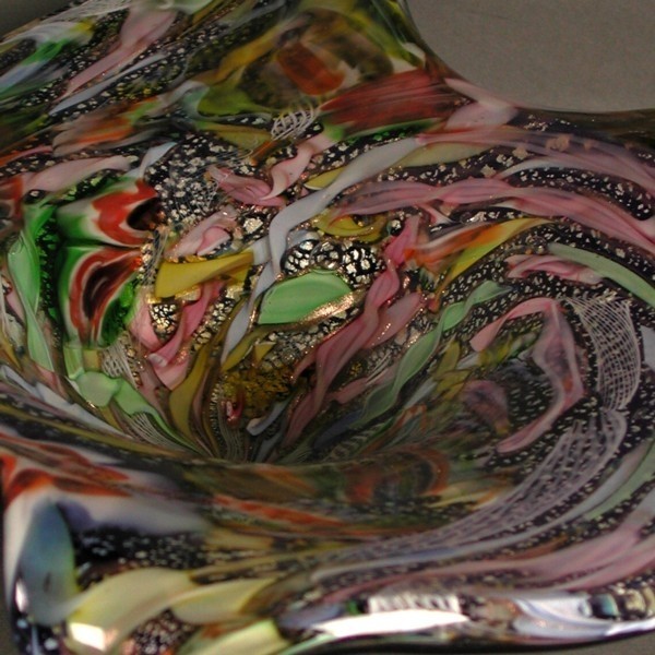 Big glass bowl. Murano....