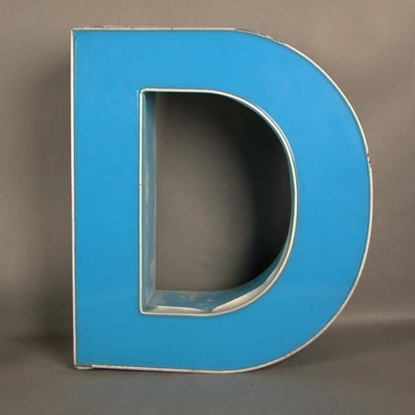 Big vintage sign letter - D...