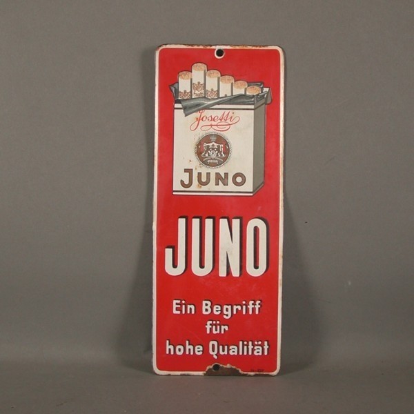 Advertising sign. Juno...