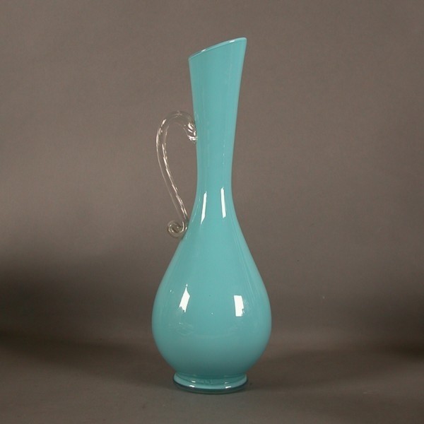 Opal glass flower vase....