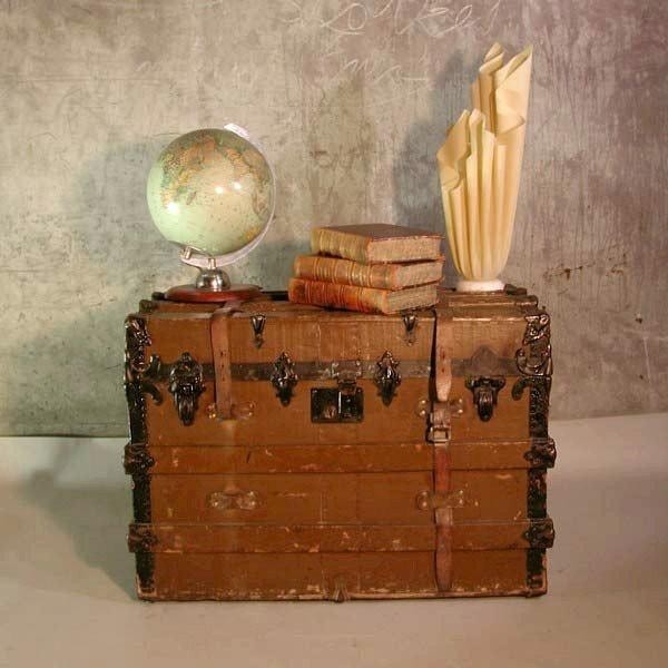 Antique suitcase on wheels....