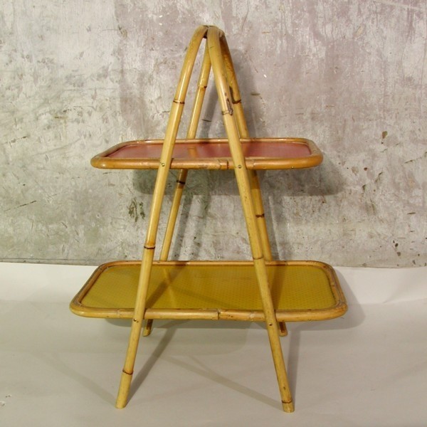 Vintage. Bamboo tray table....