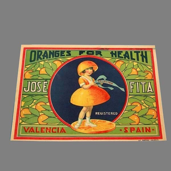 Orange crate label. José...