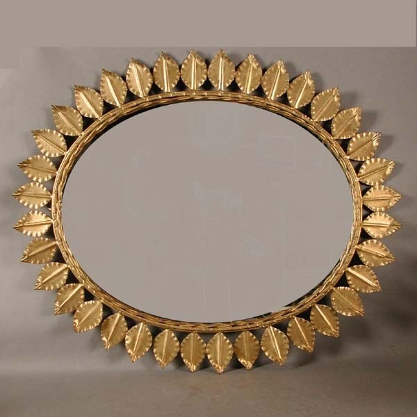 Vintage. Round metal mirror...