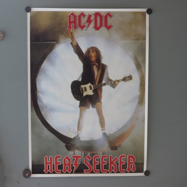 Cartel de música de AC / DC...