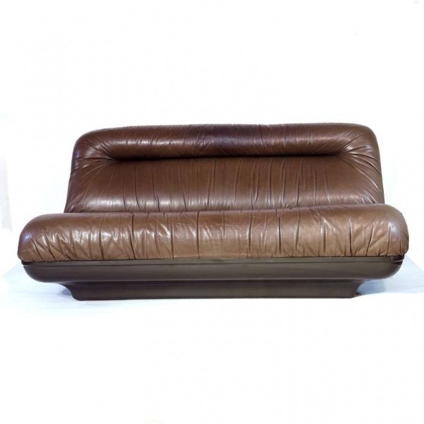 Limited leather sofa with a...