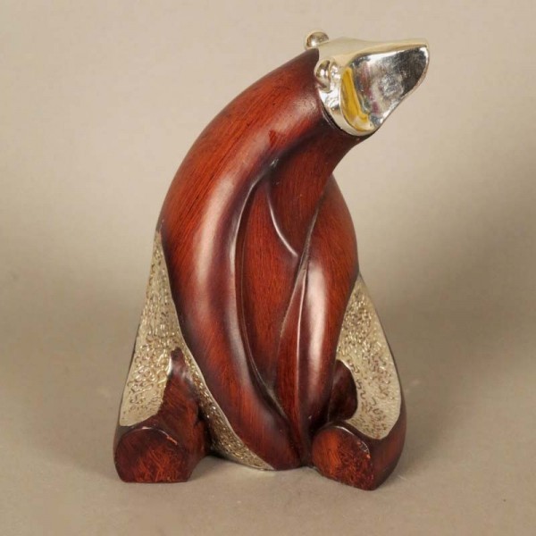 Vintage wooden figure of a...