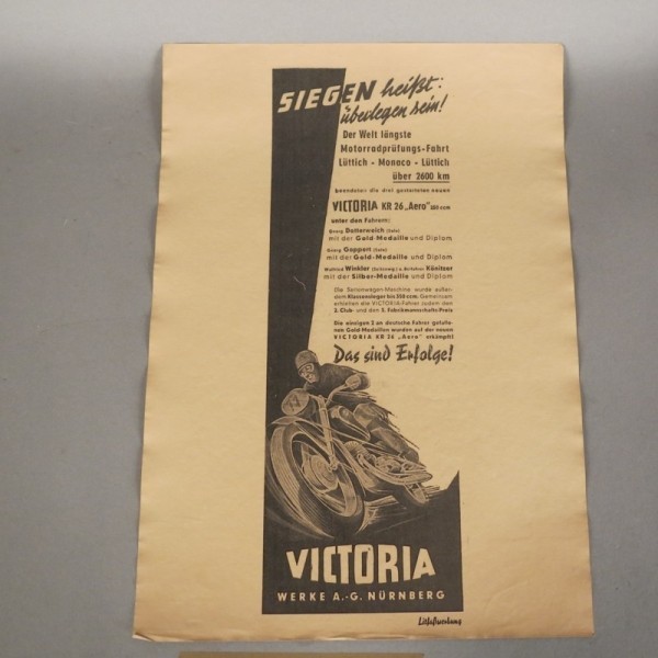 Vintage Plakat von Victoria...