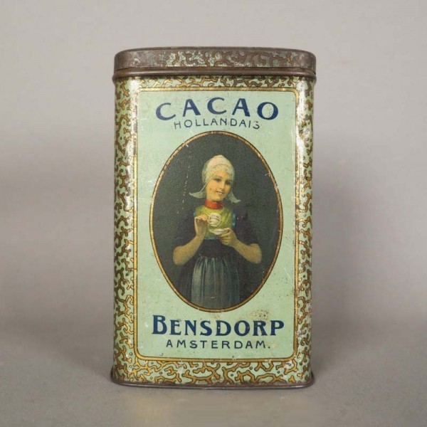 Advertising tin from Cacao...