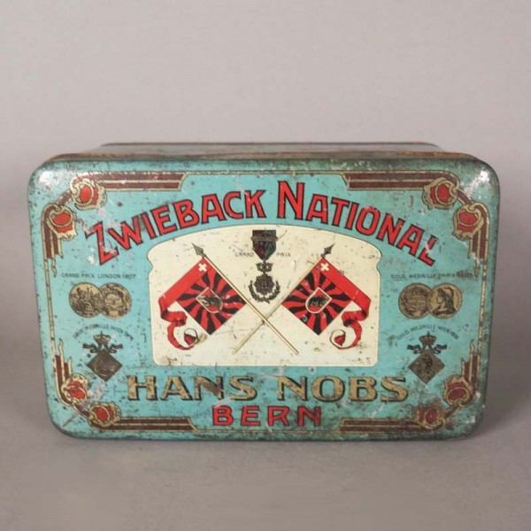 Litographed advertising tin...