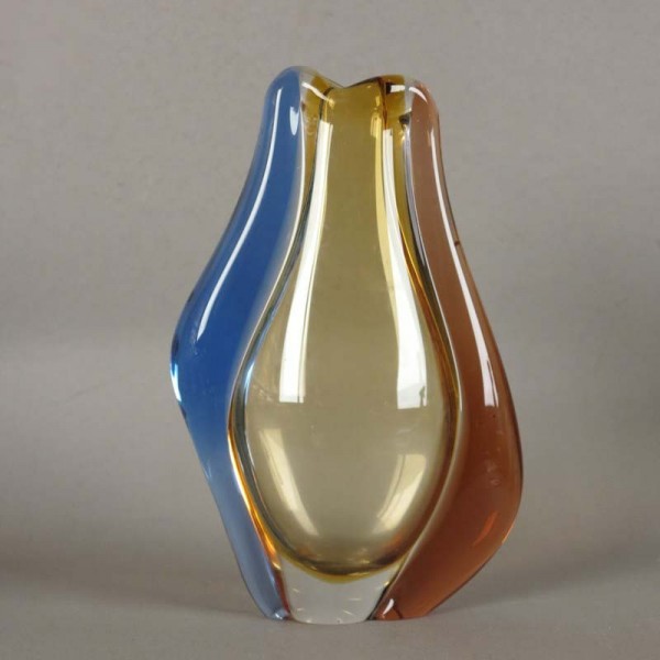 Bohemian glass vase by Hana...
