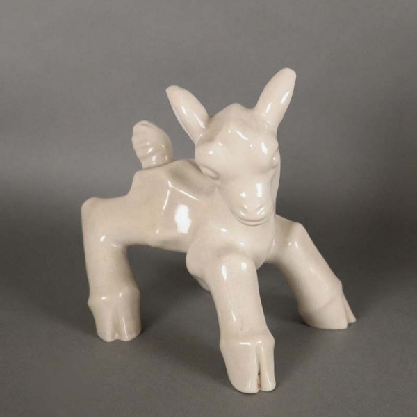Art Deco ceramic baby goat...