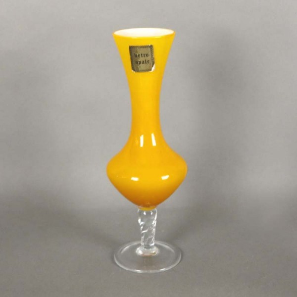 Yellow glass vase from...