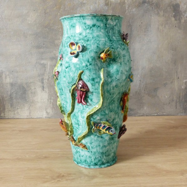 Florero Vintage de cerámica...