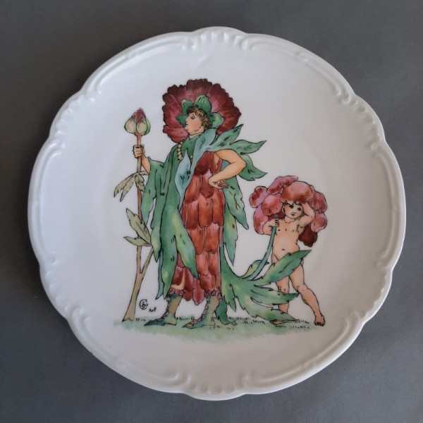 Art Nouveau porcelain plate...