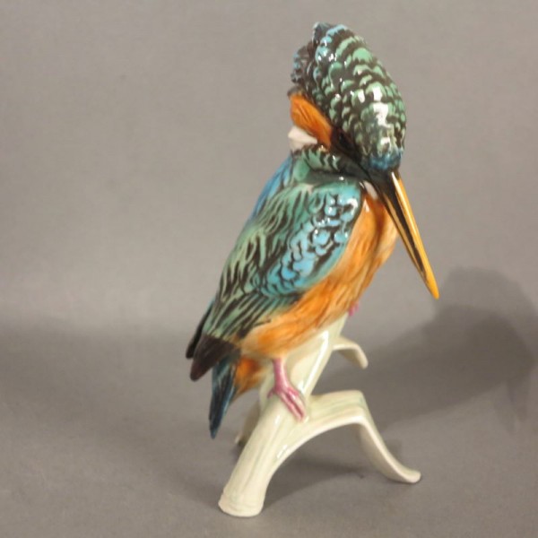 Porcelain figure kingfisher...