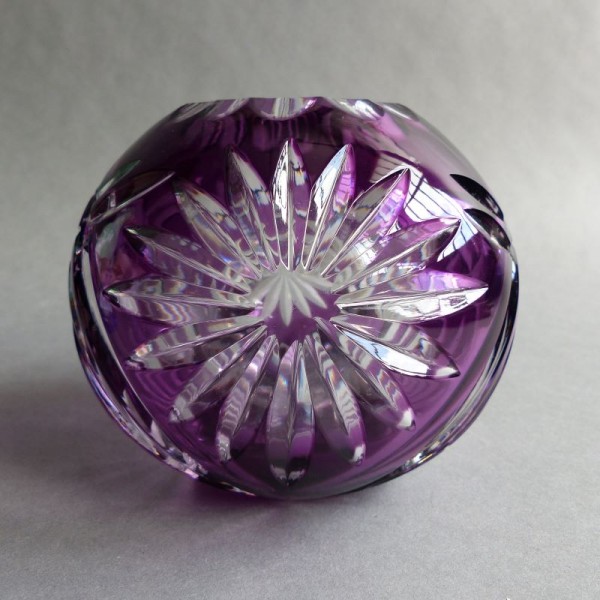 Violette Bleikristall Vase...