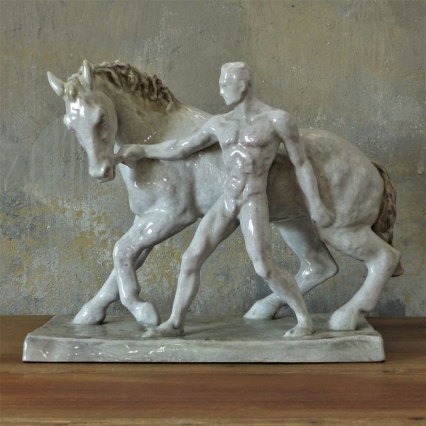 Ceramic figure. The horse...