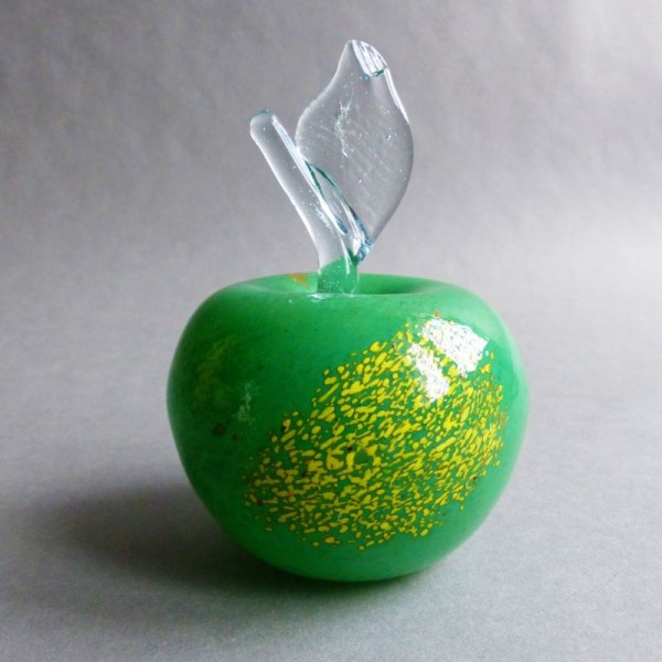 Grüner Murano Glas Apfel....