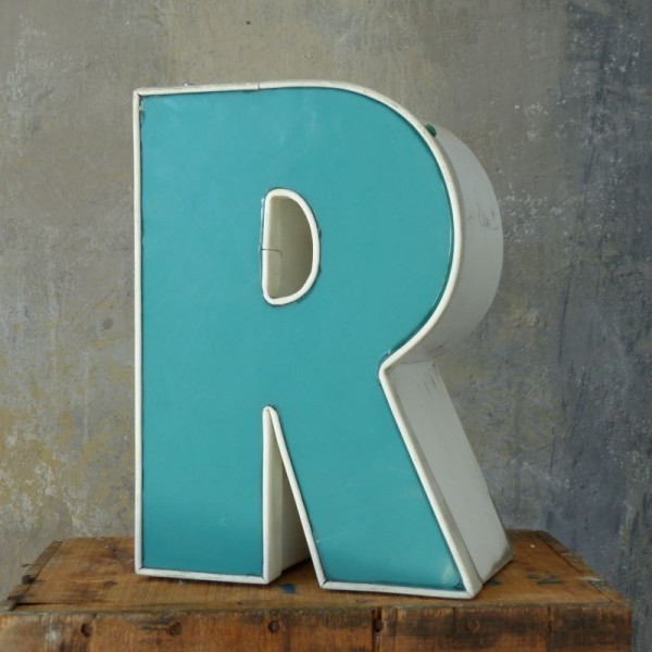 Vintage sign letter - R -...