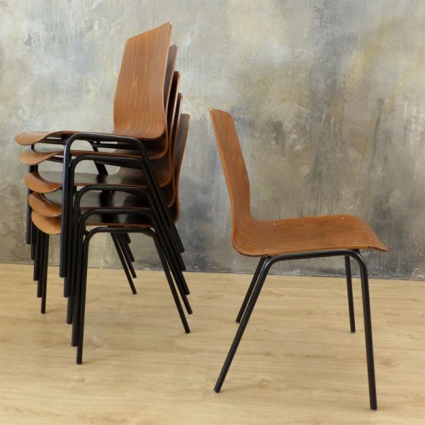 Six vintage chairs in...
