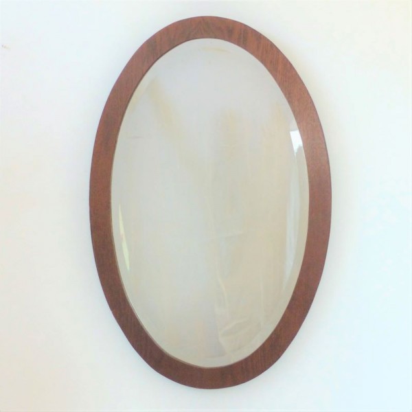 Antique oval mirror with...