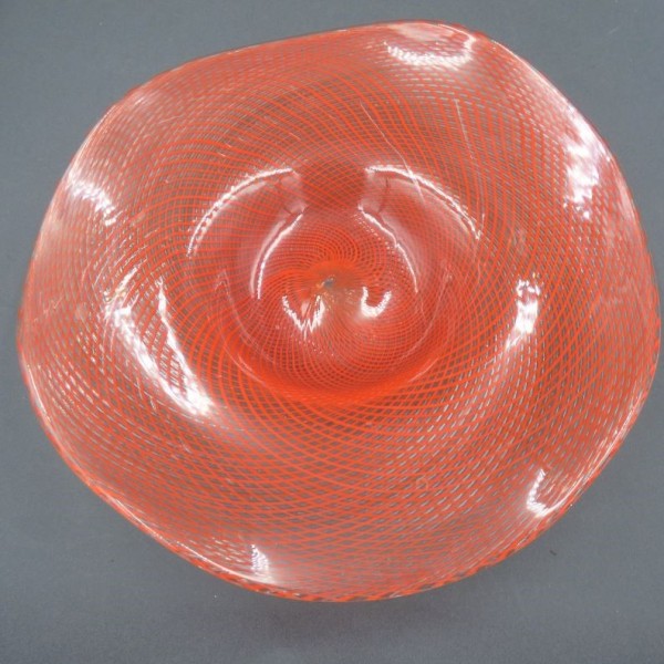 Vintage artist glass bowl....