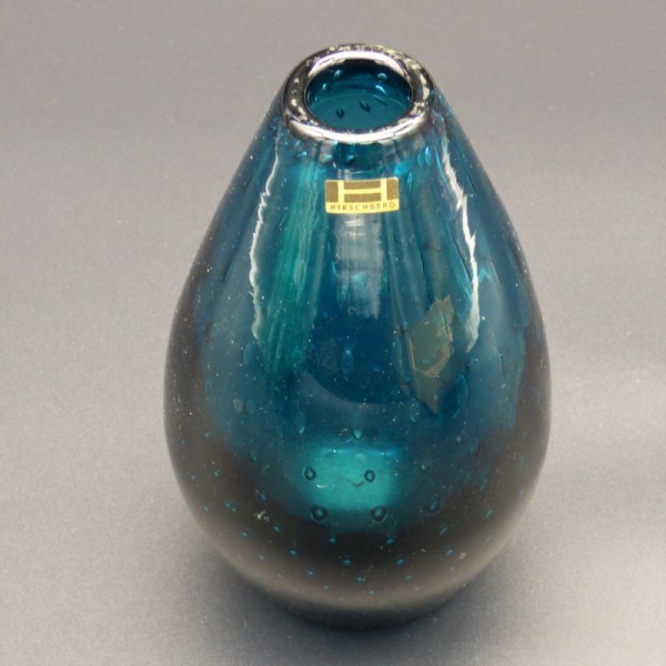 Vintage Blue Bubble Glass...