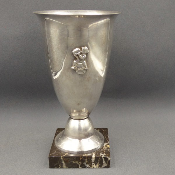 Silver-plated goblet from...