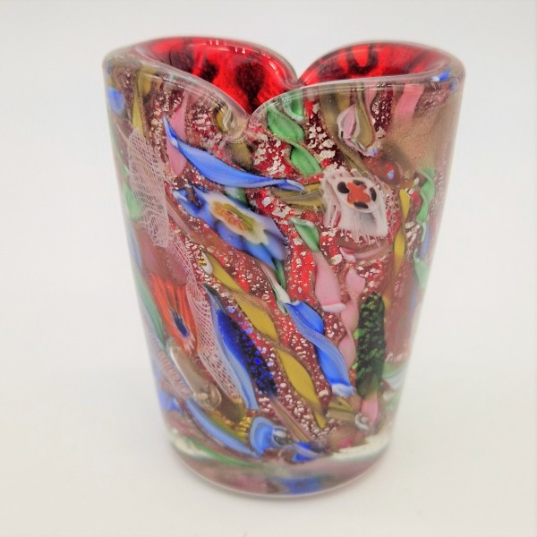 Glass vase by Dino Martens...