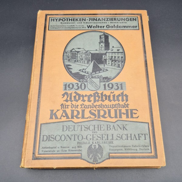 Address book from Karlsruhe...