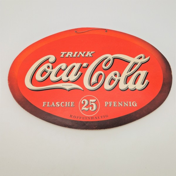 Reklame Pappe "Coca Cola 25...