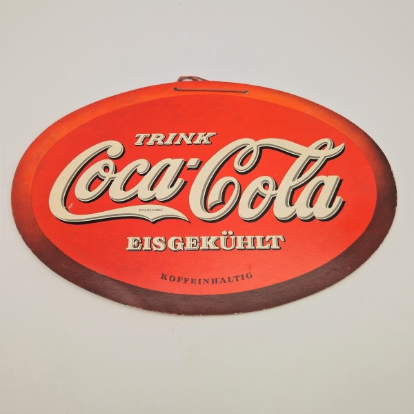 Publicidad en cartón "Coca...