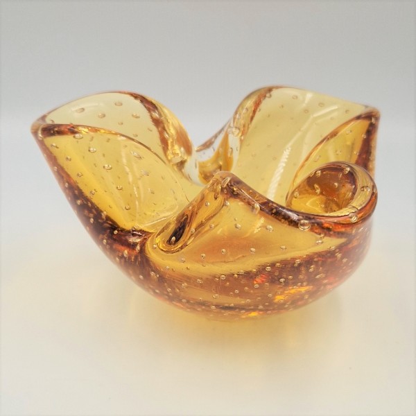 Amber colored Murano glass...