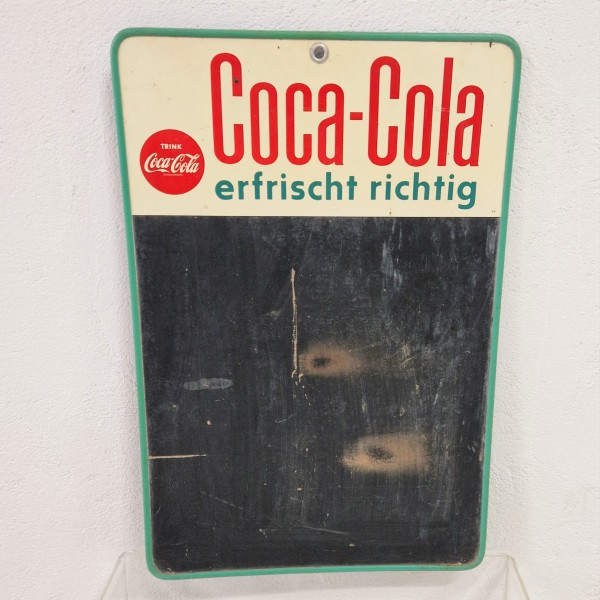 Coca Cola Kreidetafel. 1950...