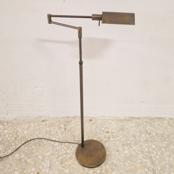 Adjustable brass floor lamp...