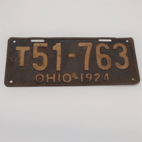 Antique license plate. USA...