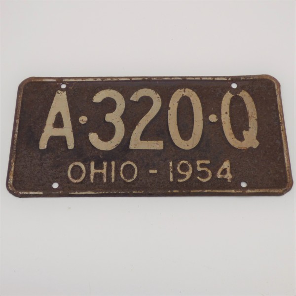 Antique license plate. USA...